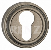 Картинка Накладка на цилиндр декоративная RENZ ET 16 SL серебро античное